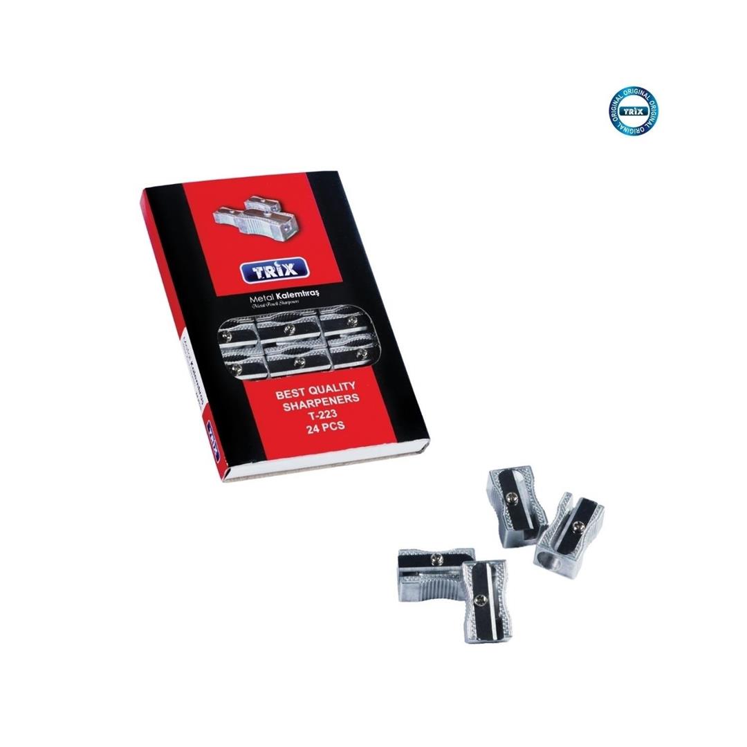 TRİX METAL TEKLİ KALEMTRAŞ 24 LÜ*60 TRİX METAL TEKLİ KALEMTRAŞ 24 LÜ*60