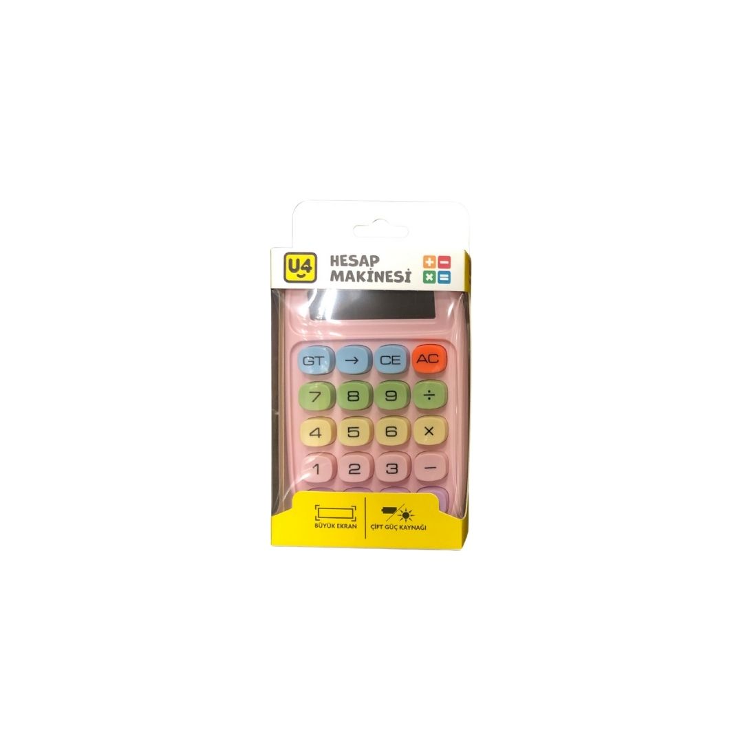 U4-4351 HESAP MAKİNASI 10 HANE SOLAR*120