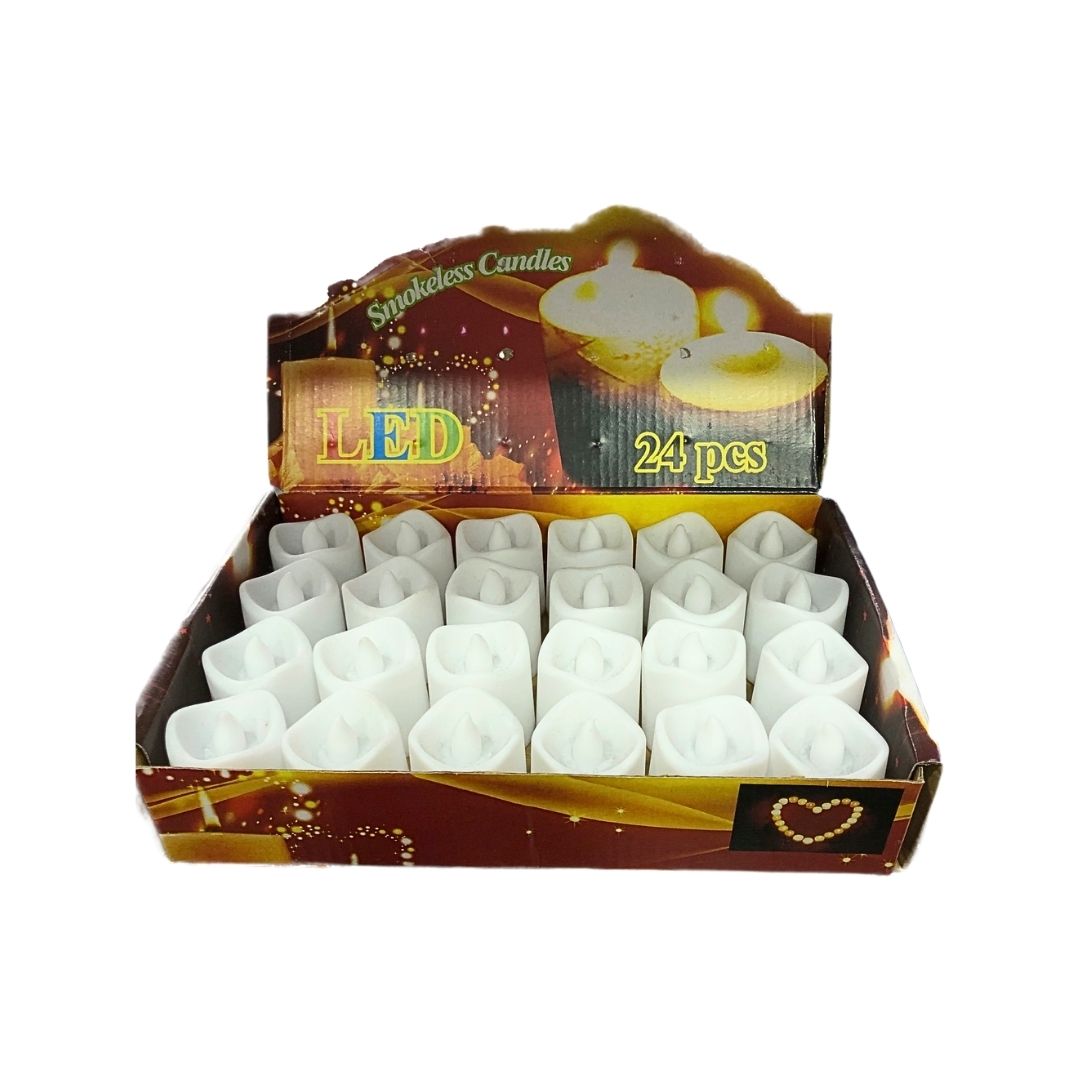 ULBAY SMOKELESS CANDLES LED IŞIK PİLLİ BEYAZ 24 LÜ ULBAY SMOKELESS CANDLES LED IŞIK PİLLİ BEYAZ 24 LÜ