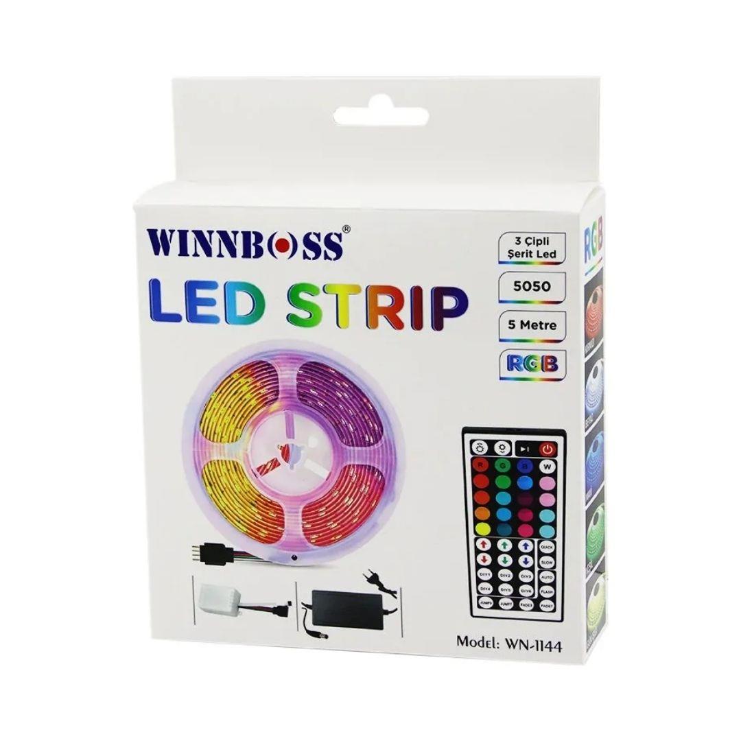 WINNBOSS WN-1144 5 METRE RGB 3 ÇİPLİ ŞERİT LED *60