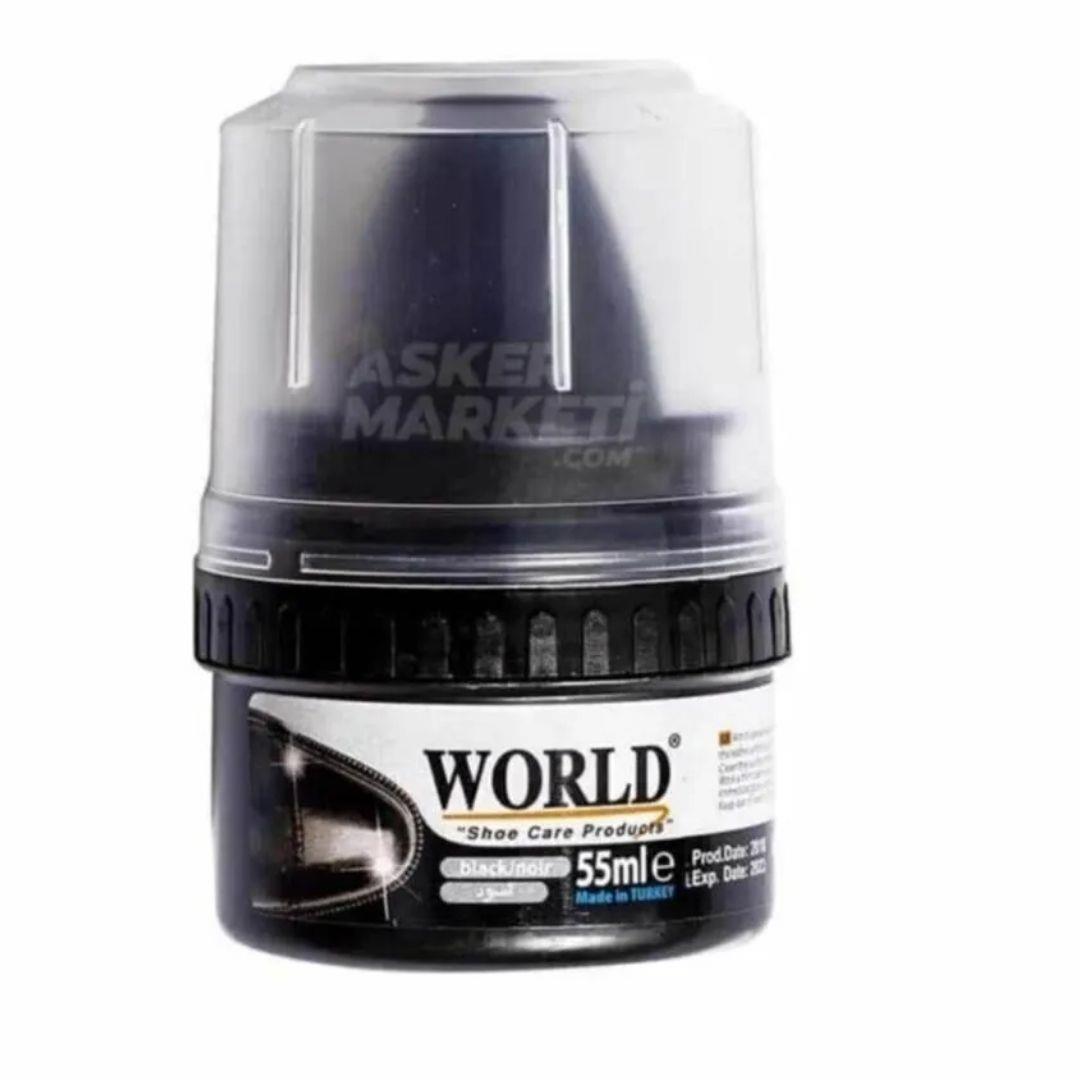 WORLD 55 ML SİYAH AYAKKABI BOYASI(12*16)*192 WORLD 55 ML SİYAH AYAKKABI BOYASI(12*16)*192