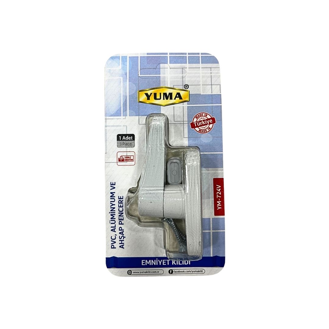YUMA PVC METAL EMNİYET KİLİDİ VAKUMLU*150 YUMA PVC METAL EMNİYET KİLİDİ VAKUMLU*150