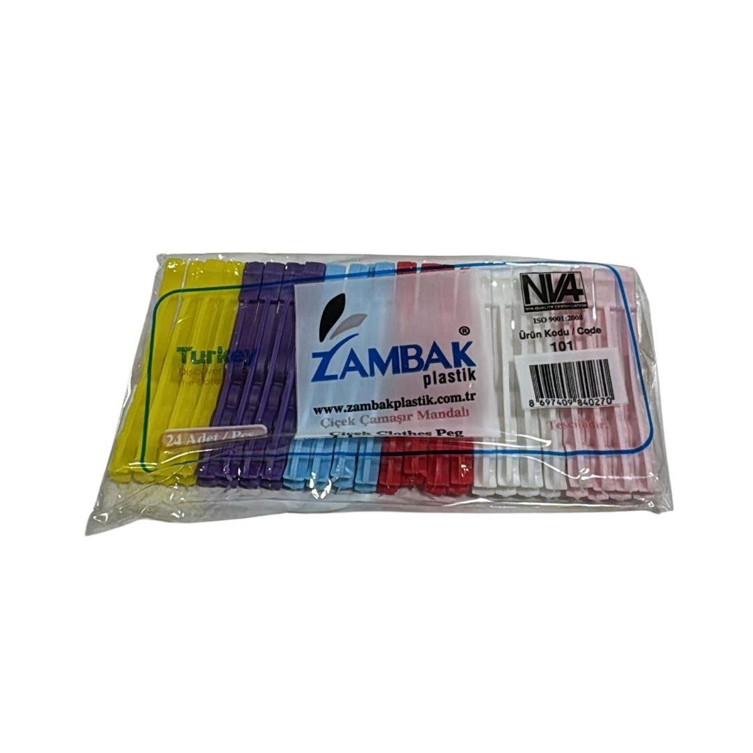 ZAMBAK ÇİÇEK MANDAL 24 LÜ(6*24)*144 ZAMBAK ÇİÇEK MANDAL 24 LÜ(6*24)*144